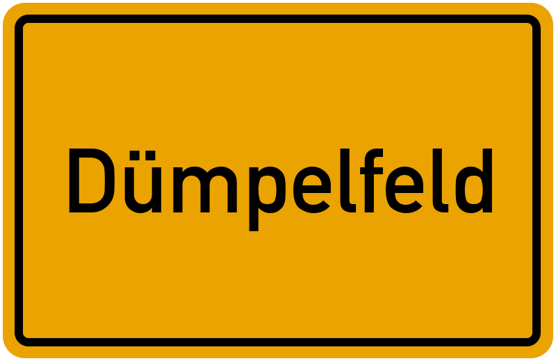 Ortsschild Dümpelfeld