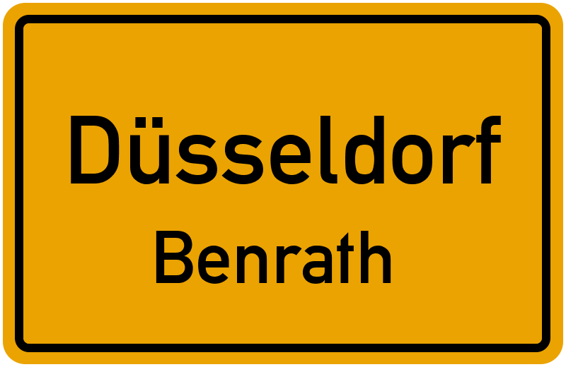 Ortsschild Düsseldorf