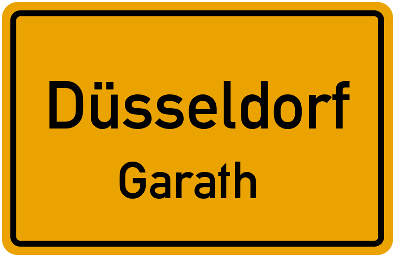Ortsschild Düsseldorf
