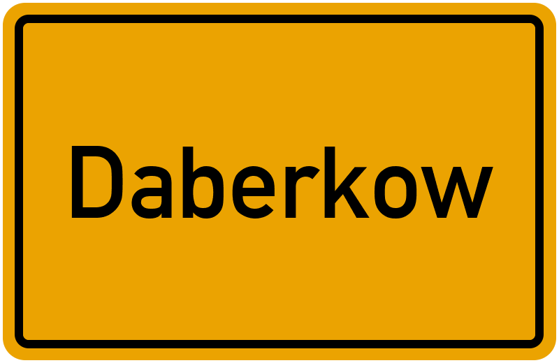 Ortsschild Daberkow
