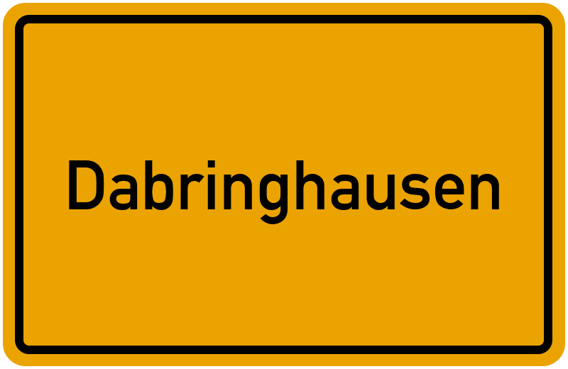Ortsschild Dabringhausen