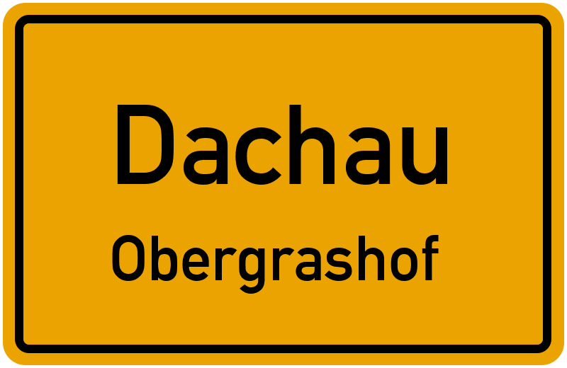 Ortsschild Dachau
