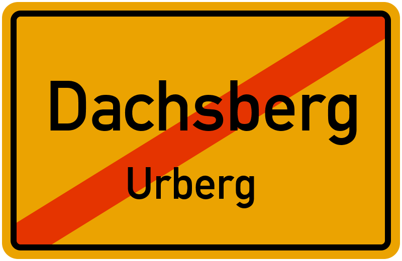 Ortsschild Dachsberg