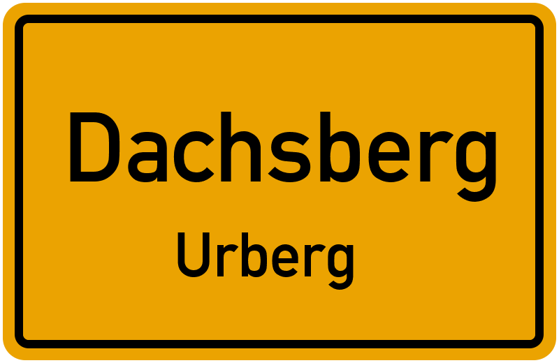 Ortsschild Dachsberg