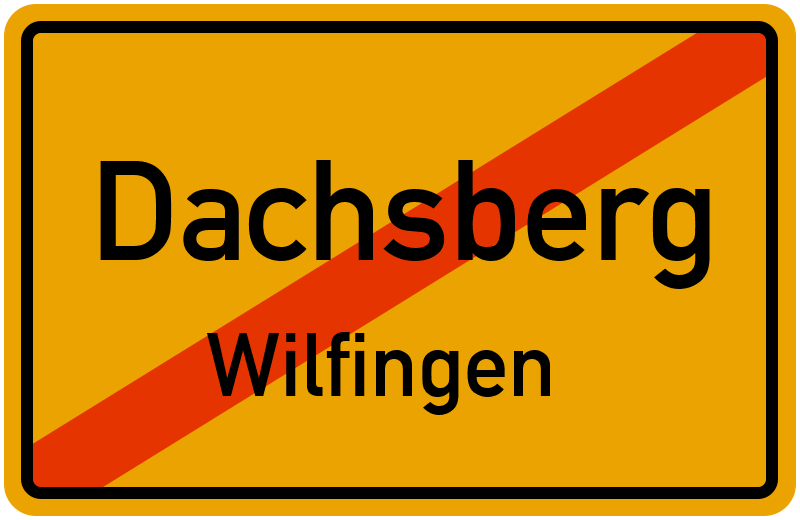 Ortsschild Dachsberg