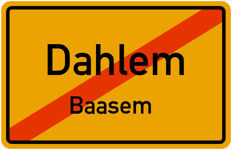 Ortsschild Dahlem