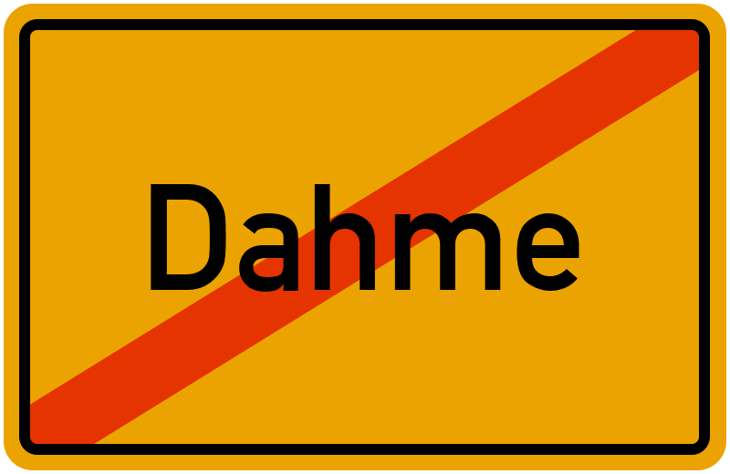 Ortsschild Dahme