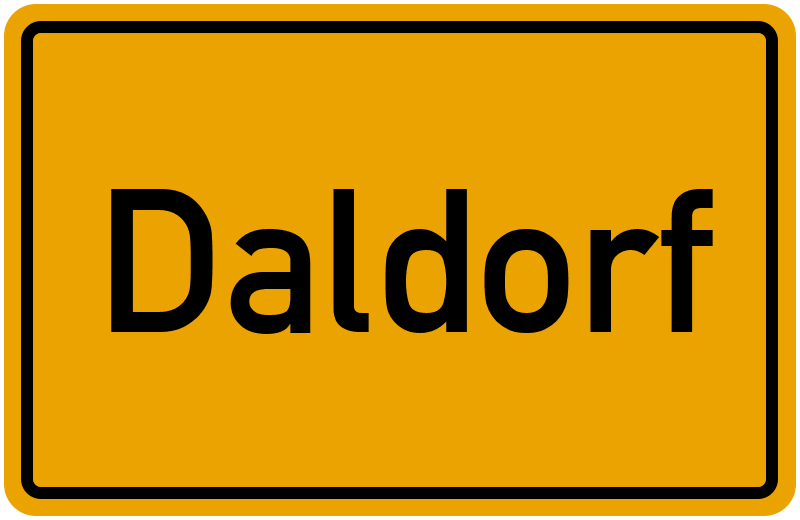 Ortsschild Daldorf