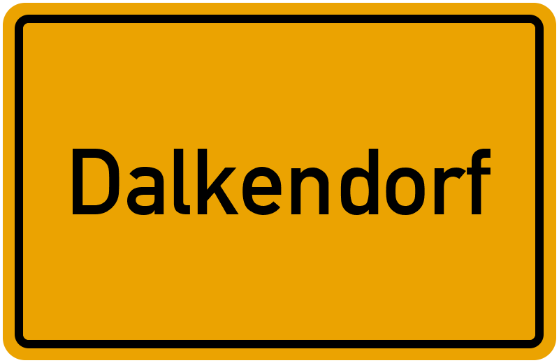 Ortsschild Dalkendorf