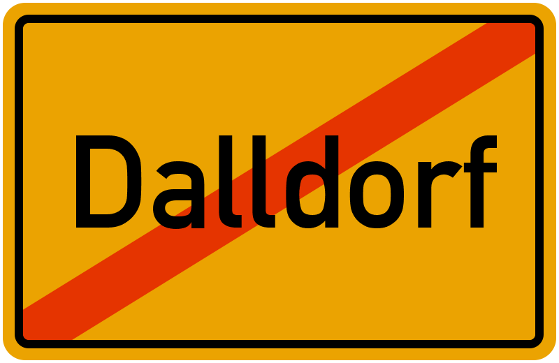 Ortsschild Dalldorf