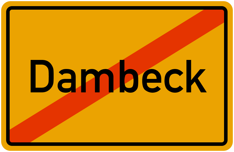 Ortsschild Dambeck