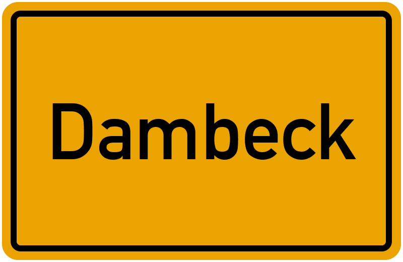 Ortsschild Dambeck