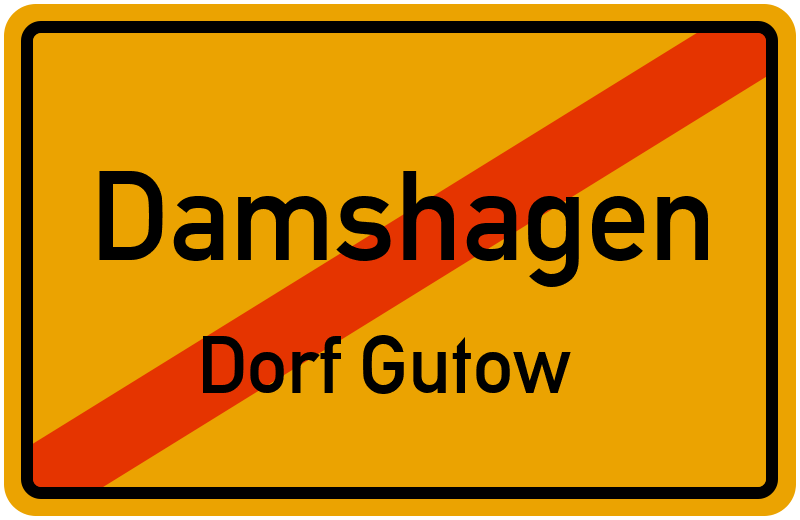 Ortsschild Damshagen