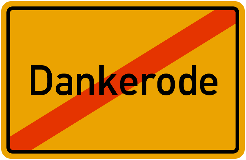 Ortsschild Dankerode