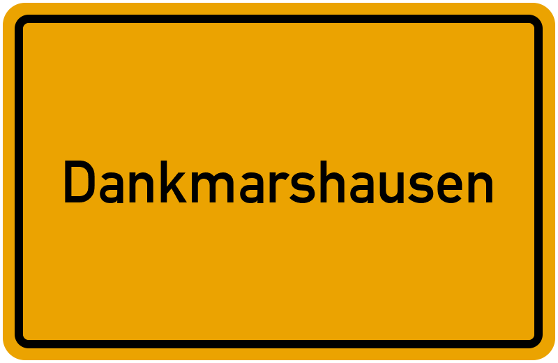 Ortsschild Dankmarshausen