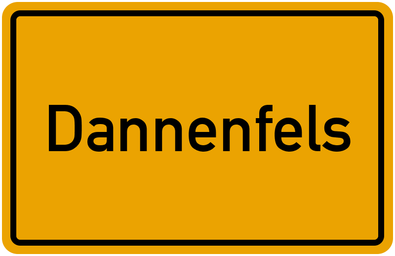 Ortsschild Dannenfels