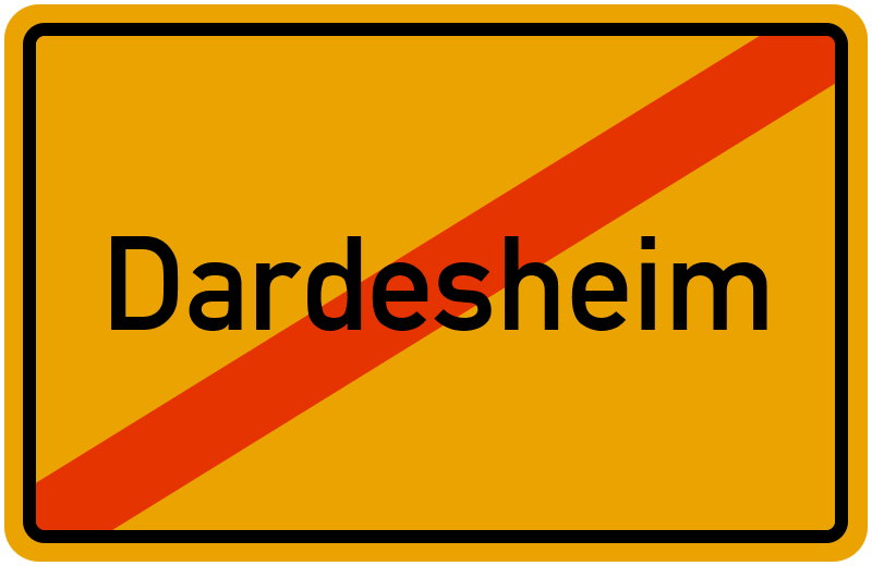 Ortsschild Dardesheim