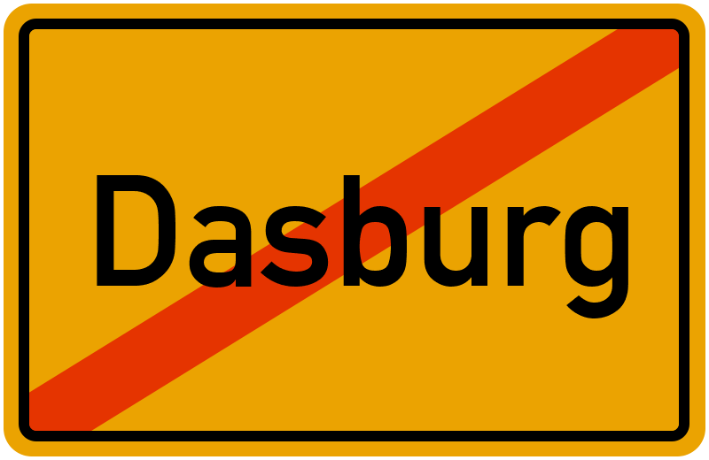 Ortsschild Dasburg