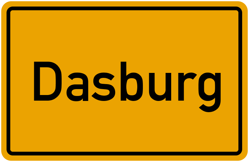 Ortsschild Dasburg