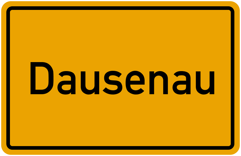 Ortsschild Dausenau