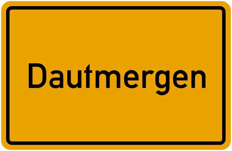 Ortsschild Dautmergen