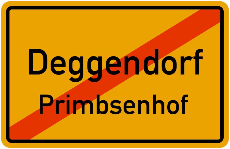Ortsschild Deggendorf
