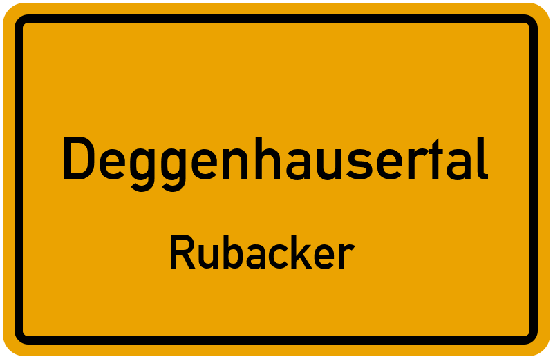 Ortsschild Deggenhausertal