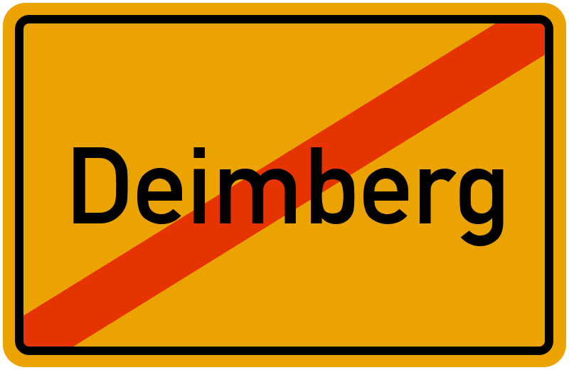 Ortsschild Deimberg