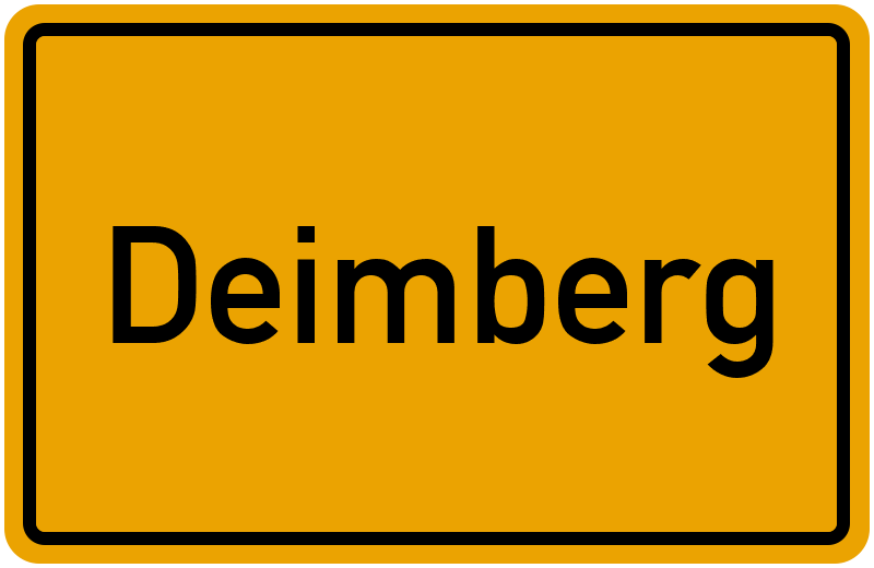 Ortsschild Deimberg