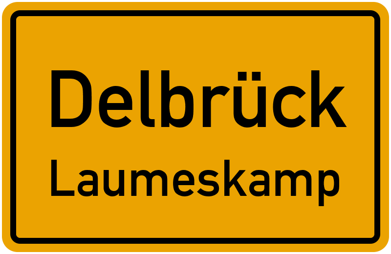 Ortsschild Delbrück