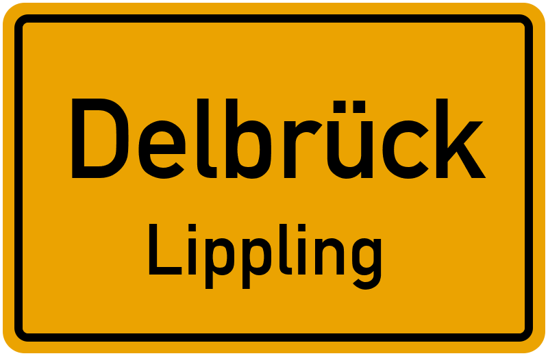 Ortsschild Delbrück