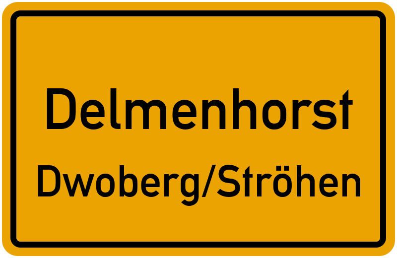 Ortsschild Delmenhorst