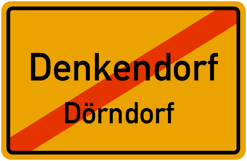 Ortsschild Denkendorf