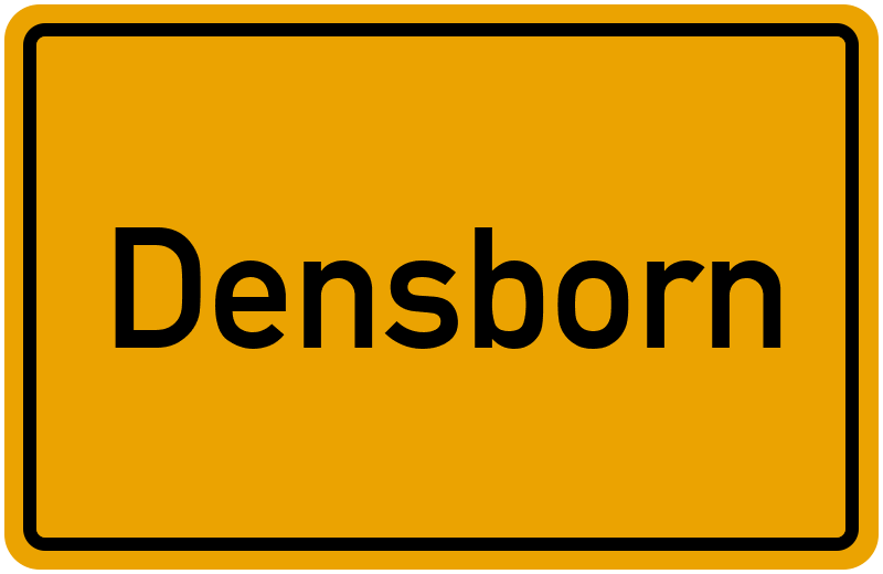 Ortsschild Densborn