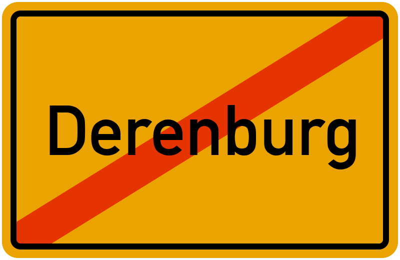 Ortsschild Derenburg