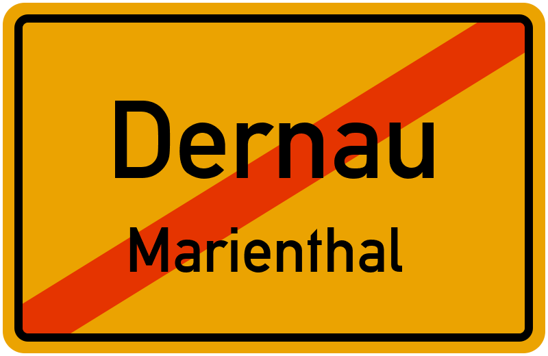 Ortsschild Dernau
