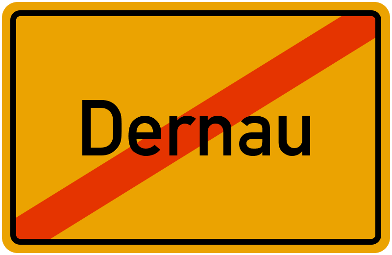 Ortsschild Dernau