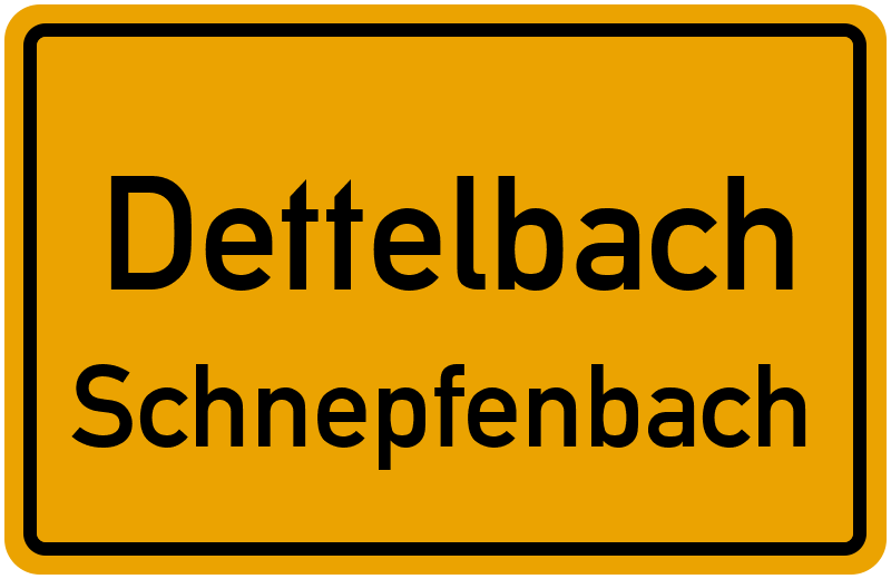 Ortsschild Dettelbach