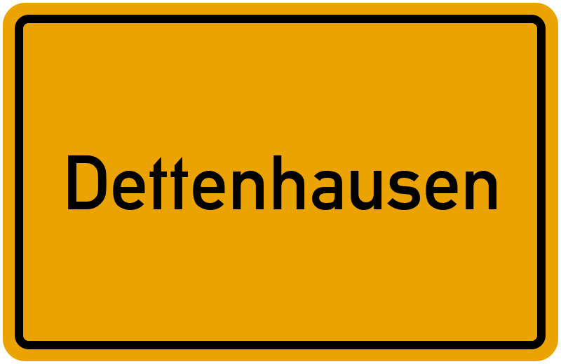 Ortsschild Dettenhausen