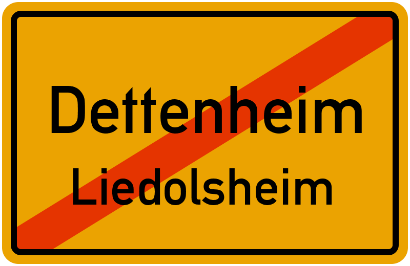 Ortsschild Dettenheim