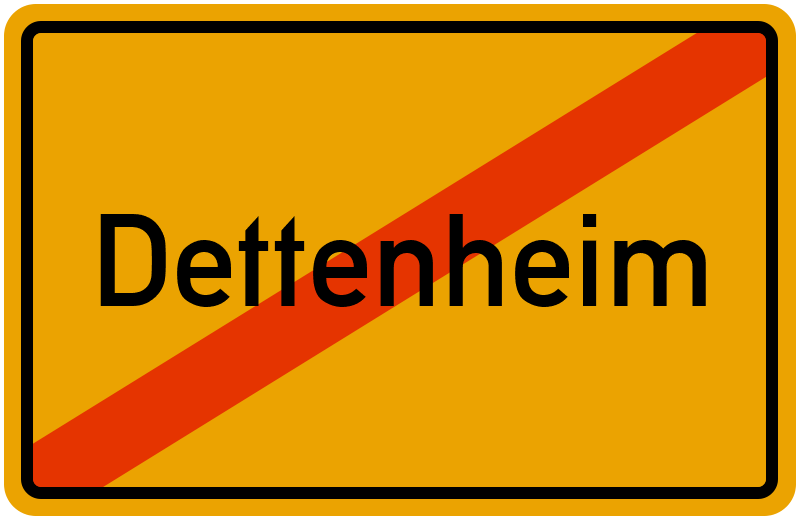 Ortsschild Dettenheim