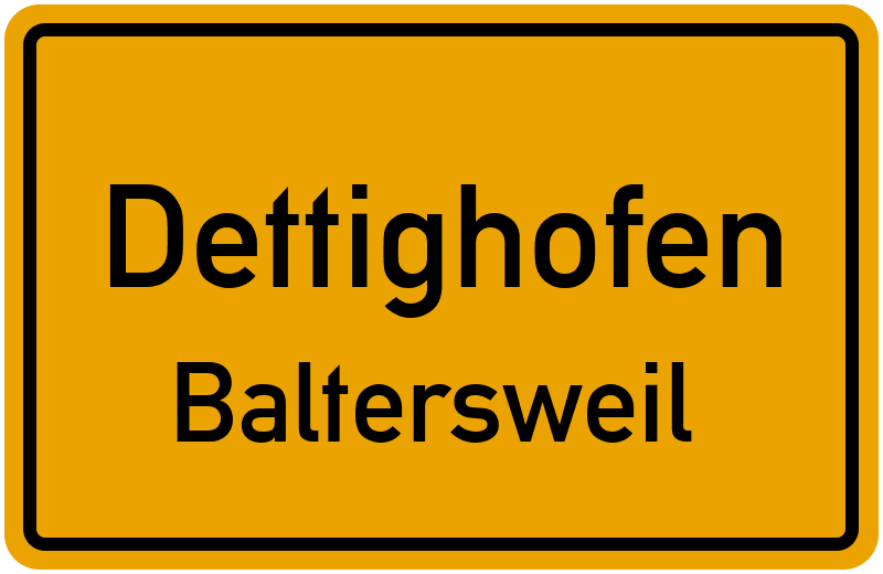 Ortsschild Dettighofen