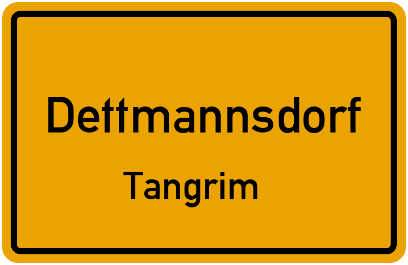 Ortsschild Dettmannsdorf