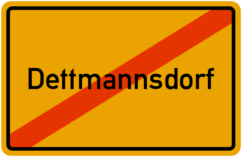 Ortsschild Dettmannsdorf