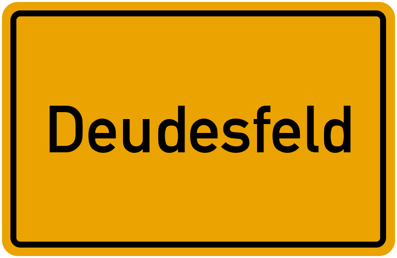 Ortsschild Deudesfeld