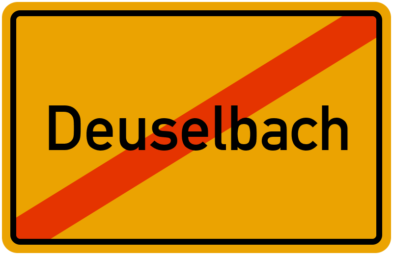 Ortsschild Deuselbach