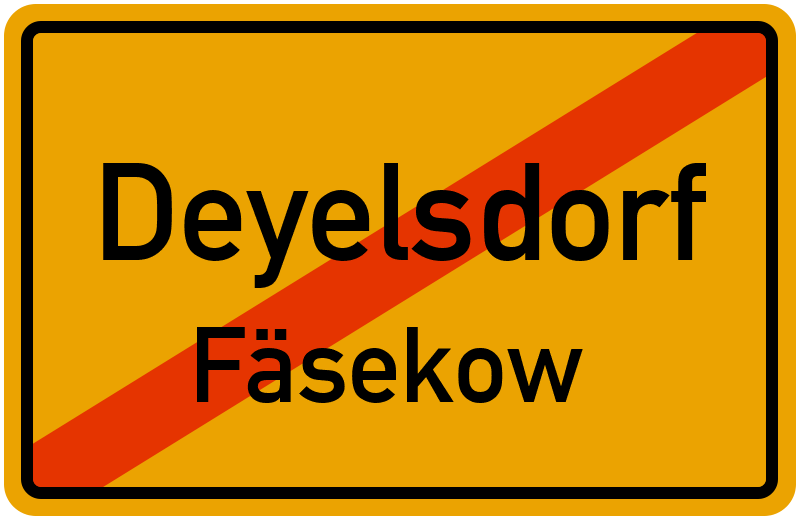 Ortsschild Deyelsdorf