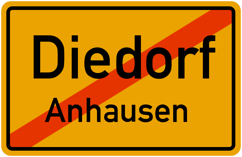 Ortsschild Diedorf