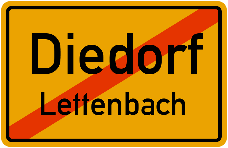 Ortsschild Diedorf