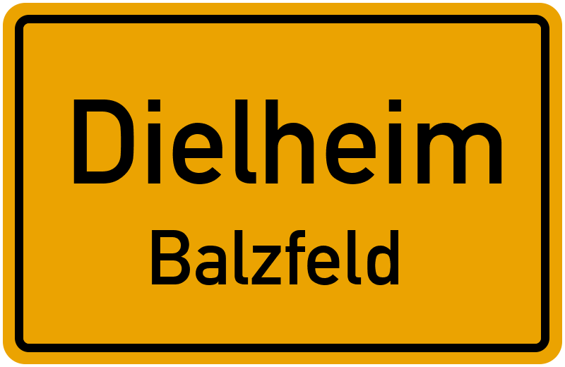 Ortsschild Dielheim